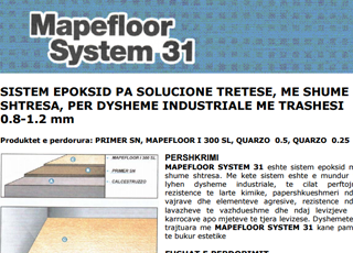 Mapefloor System 31
